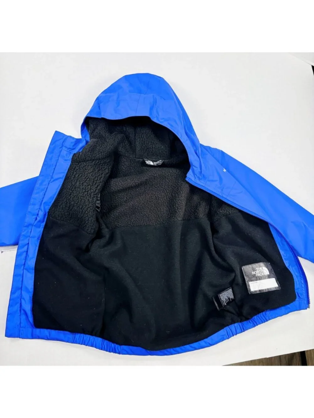 North Face Kids Royal Blue Warm Storm Fleece Lined Rain Jacket 4T / 4